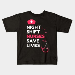 Night Shift Nurse Rules Kids T-Shirt